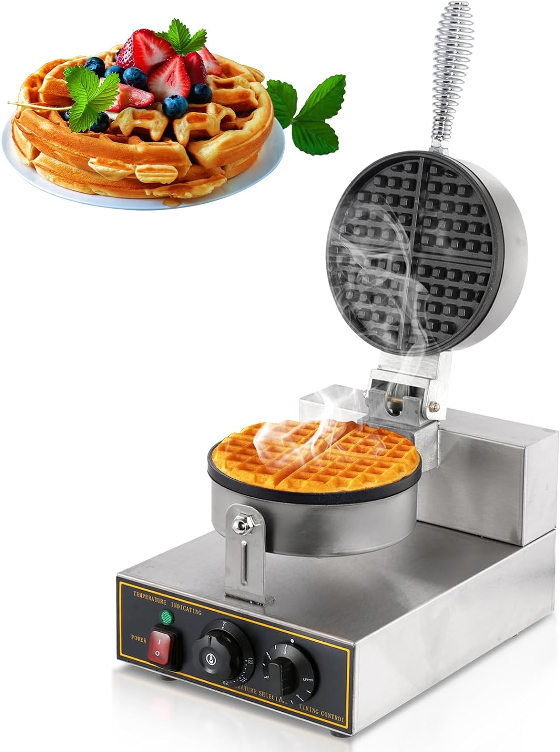 Máquina Waflera Industrial de 1 Plato Klinge – Waffles Perfectos para tu Negocio